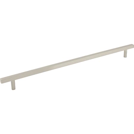 305 Mm Center-to-Center Satin Nickel Square Dominique Cabinet Bar Pull